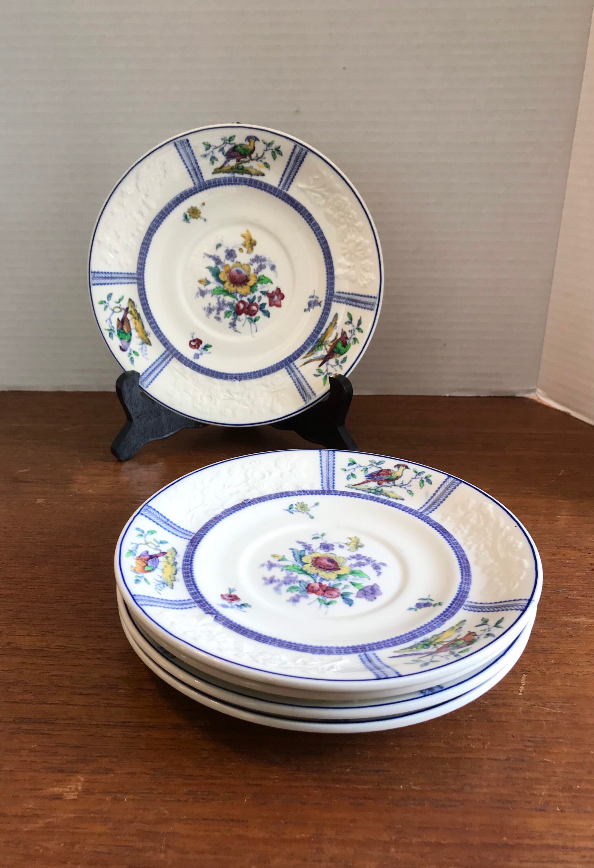 【激安通販 オンラインショップ】 Copeland Bowl Soup Trim Blue Pattern 'june' Spode Late アンティーク雑貨