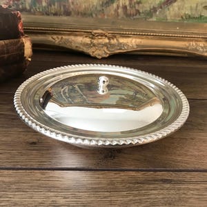 Vintage Birks Regency Plate Silver Plate Round Serving Dish With Lid