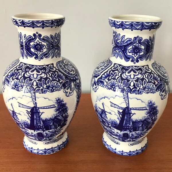 Pr Delft Vases Etsy