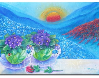 Amanecer Tierno-Original oil on canvas