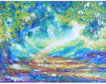 Camino Verde-Original oil on canvas