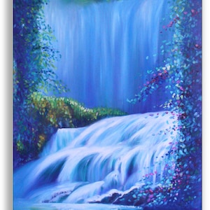 Waterfall -Original oil on canvas