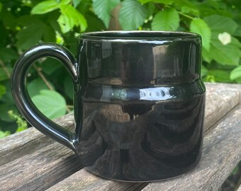 Small Coffee Mug | Black Mug | Handmade Coffee Mug | Black Coffee Mug | Mug | Pottery Mug | Espresso Mug | Black Ceramic Mug