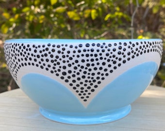 Ceramic Bowl | Bowl | Soup Bowl | Cereal Bowl | Handmade Pottery | Ceramic Bowl | Blue Ceramic Bowl | Blue Bowl | Dishware | Gifts for her
