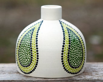Bud Vase | Flower Vase | Vase | Ceramic Vase | Handmade Ceramics | Pottery Vase | Green Vase | Ikebana | Green Bud Vase | Small Vase