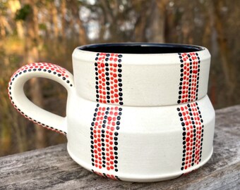 Mug | Handmade Ceramics | Red Mug | Pottery Mug | Coffee Mug | Ceramic Mug |