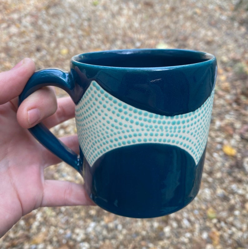 Tasse à café bleue image 1