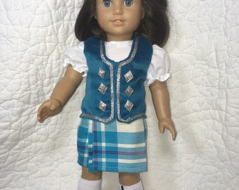 Highland Dance Costume for 18" dolls CLOSEOUT--6 remaining