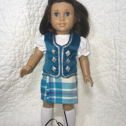 Highland Dance Costume for 18 Dolls Etsy Australia