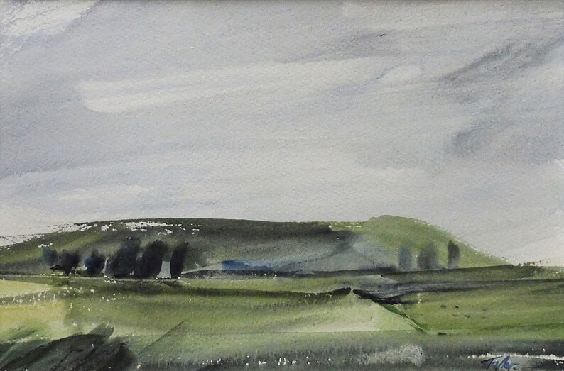 SUMMER 2022, WATERCOLOUR Sketch / Study, ANGLESEY, near Cemlyn Bay. 2022 image 1