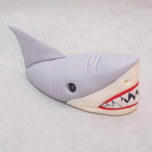Fondant Shark 5 Inch Cake Topper 1st Birthday Great White Ocean Fish