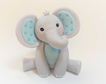 elephant cake topper boy