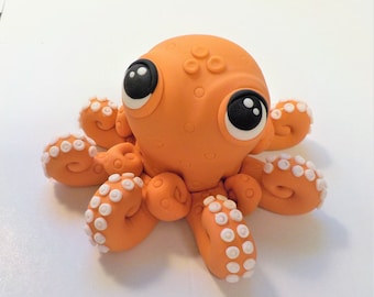 Fondant Octopus Cake Topper: Under the Sea Birthday Decor (3.5 Inches)