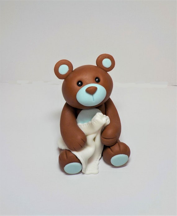 Ours Brun De Nounours Avec La Couverture 4 Gateau Topper Etsy