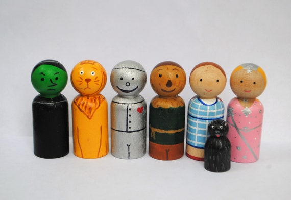 wizard of oz peg dolls