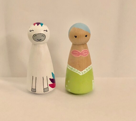 mermaid peg doll