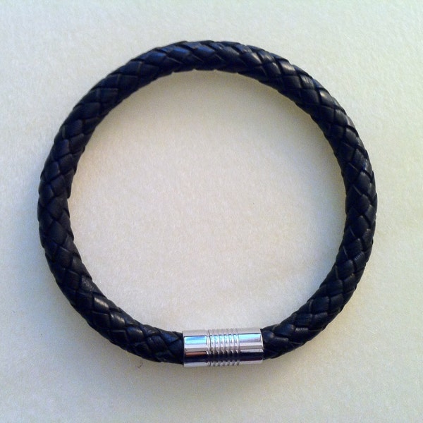 Leather Bracelet 8mm Bolo Cord Dom Bracelet