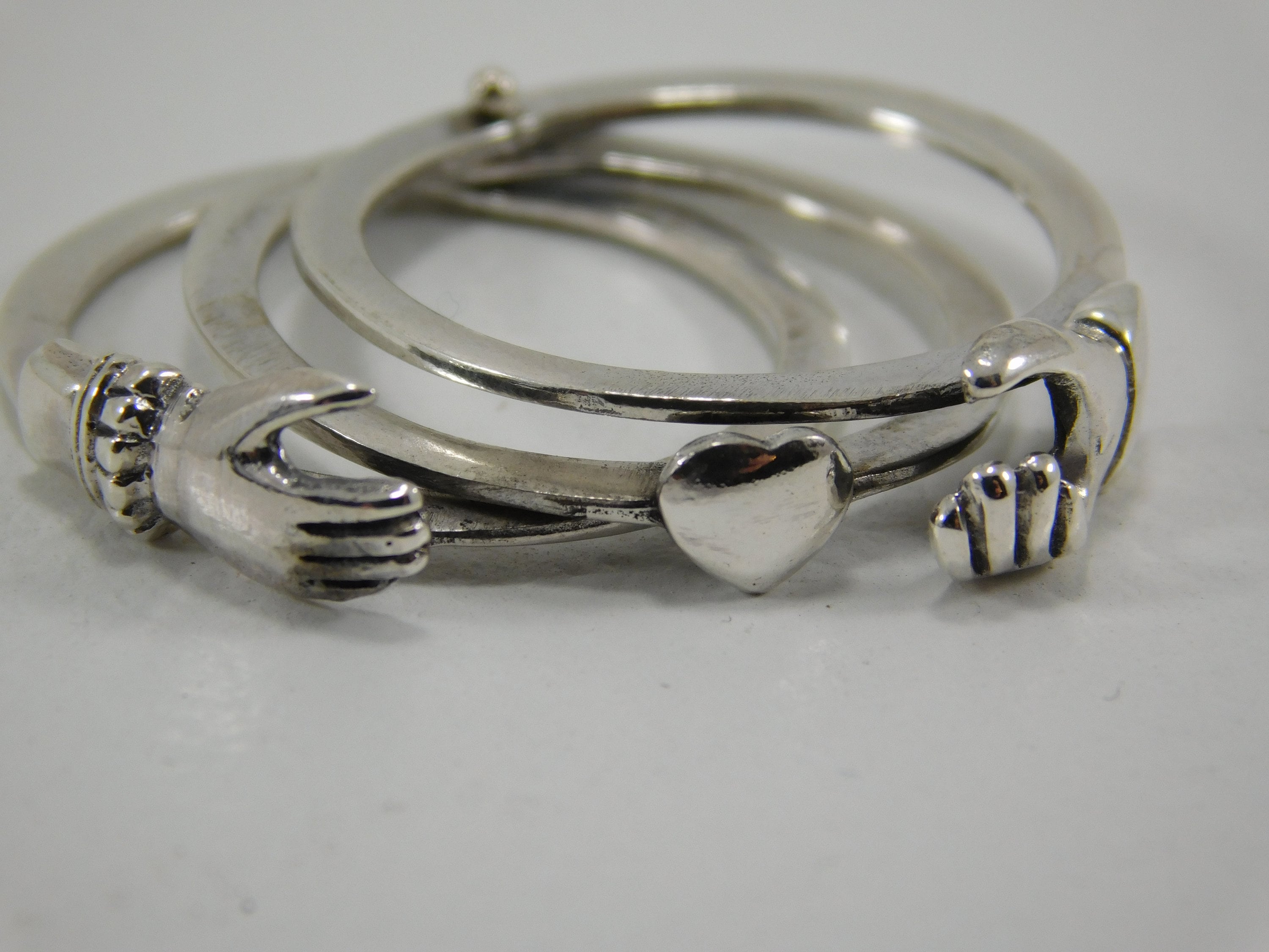 Anillo de Claddagh Anillo de manos y corazon Anillo de amistad de amor y lealtad de 3 partes Anillo de Fede Anillo de Gimmel Etsy Mexico