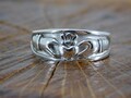 Claddagh Ring / Sterling Silver / Wedding Band / Celtic Wedding Band / Promise Ring / Mens Claddagh / Engagement Ring / Friendship Ring