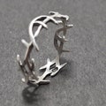 Sterling Silver Crown of Thorns / Christian Ring / Religious Ring / Christian Jewelry