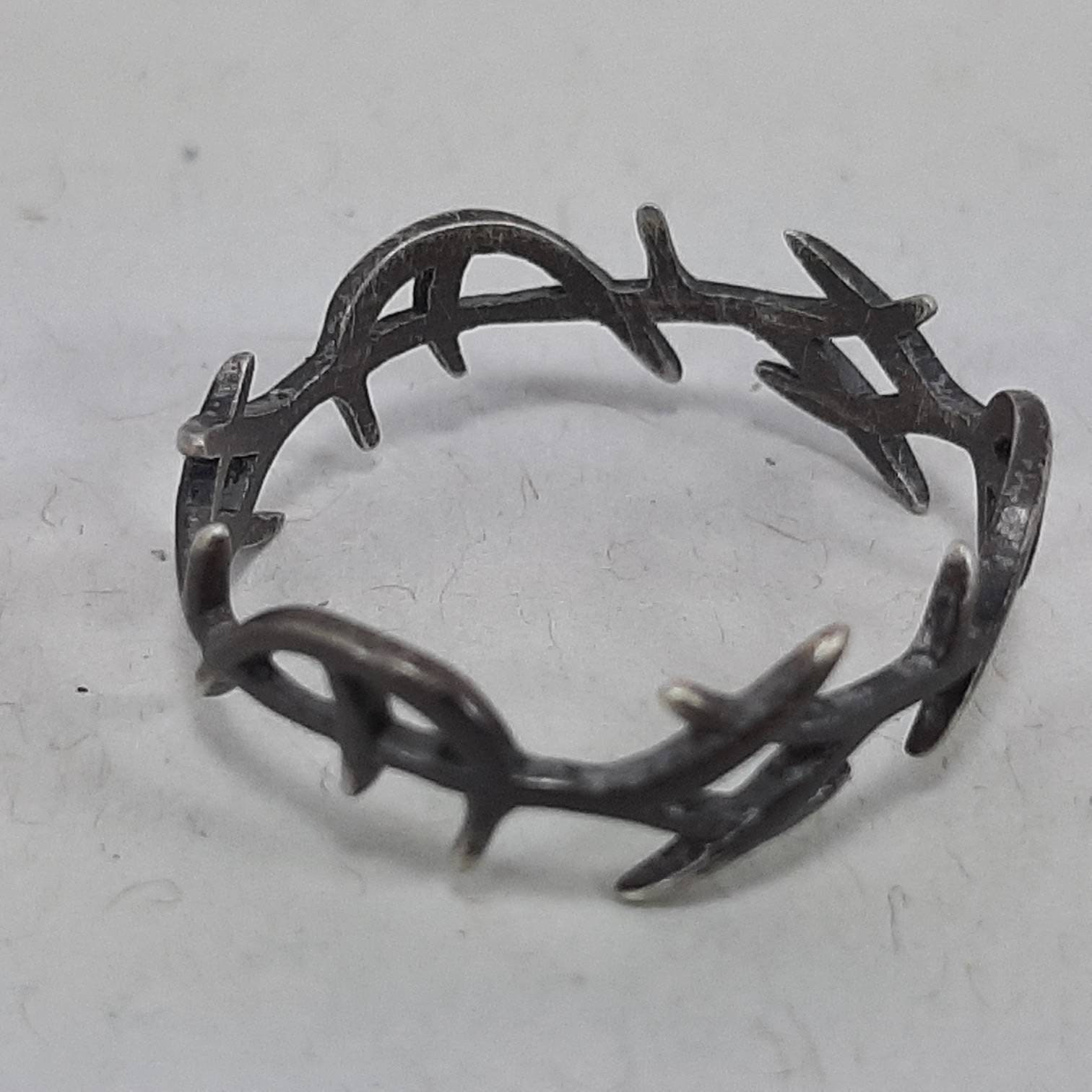 Sterling Silver Crown of Thorns / Christian Ring / Religious Etsy