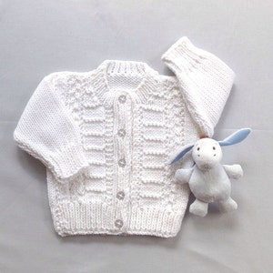 White newborn cardigan online