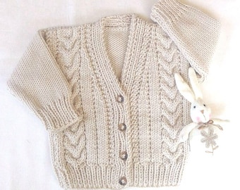 infant girl white sweater