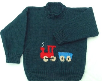 Âge 6-12 ans Garçons Patchwork Pull Knitting Pattern