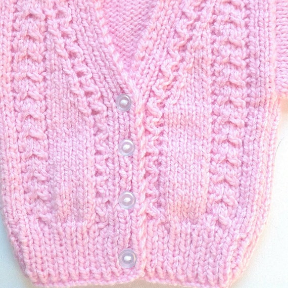 Baby girl pink cardigan clearance