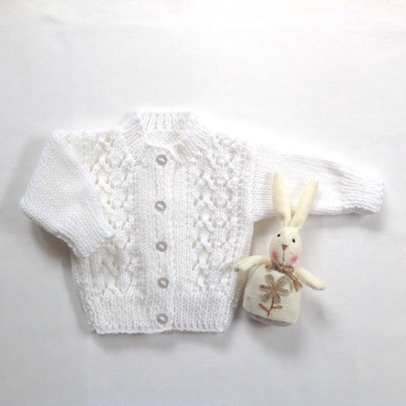 infant white cardigan