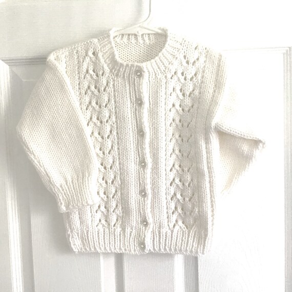 2 Yr Girls Knitted Cardigan Coat READY TO SHIP Kleding Meisjeskleding Babykleding voor meisjes Truien 