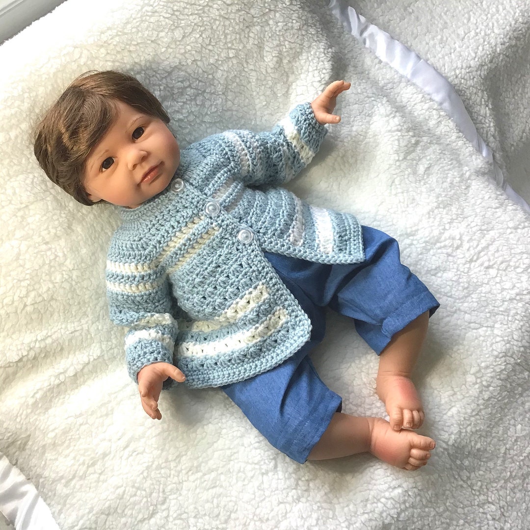 Merino Wool Blue Baby Coat 0 to 3 Months Baby Boy Jacket Etsy