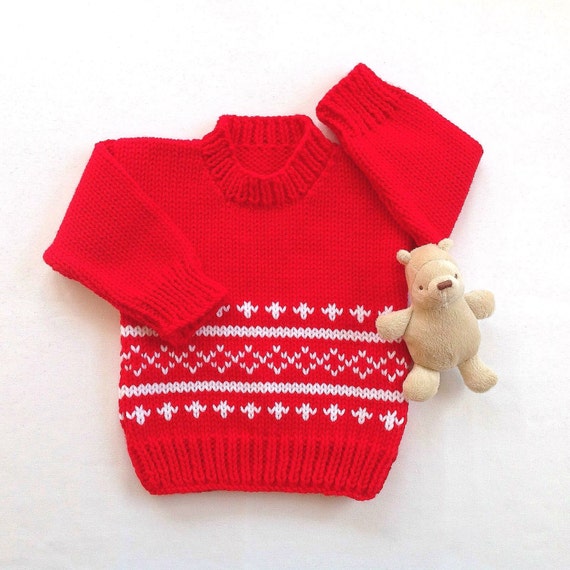short sleeves Non-allergenic for between 06 and 12 months Knitted with skewer made from wool yarn Baby sweater