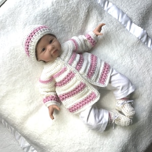 0 to 3 months wool mix baby set, Baby coat hat beanie outfit, Infant wool blend outfit, Baby shower gift, Gift for new baby girl