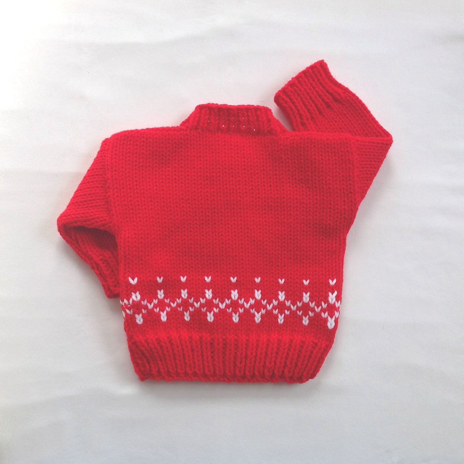 Newborn top red sweater