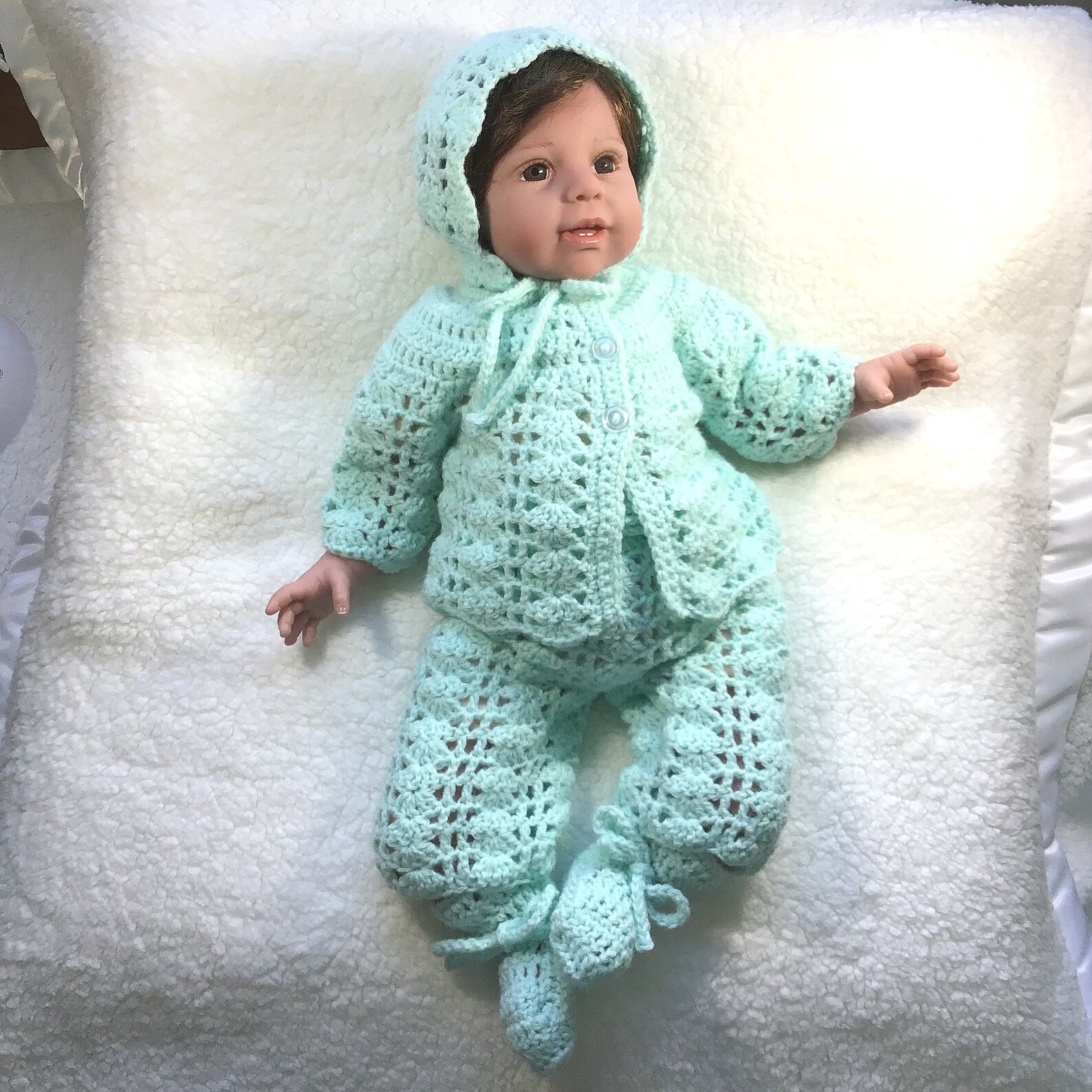 Baby Girl Mint Green Outfit 0 to 3 Months Baby Infant Etsy