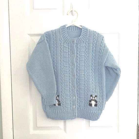 girls light blue cardigan