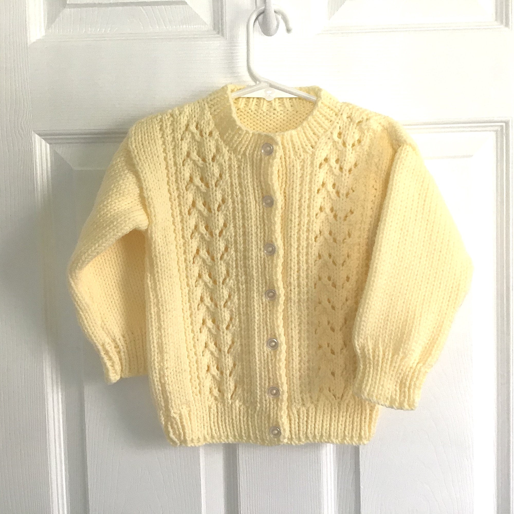 girls yellow cardigan