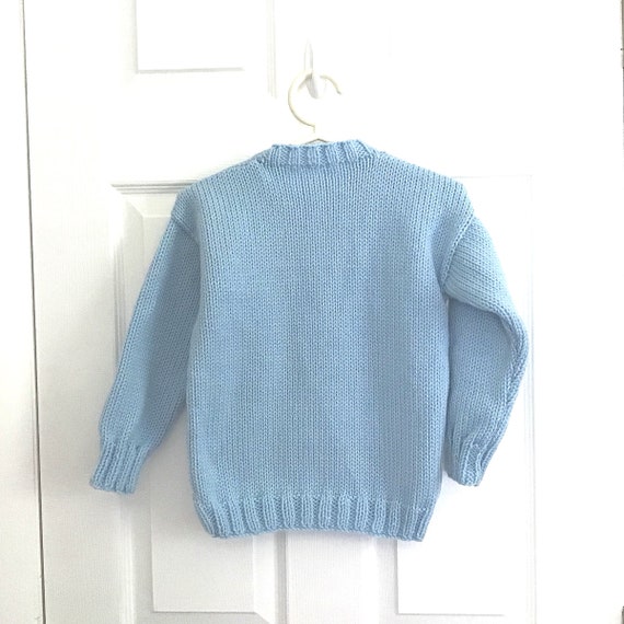 Baby blue outlet pullover sweater
