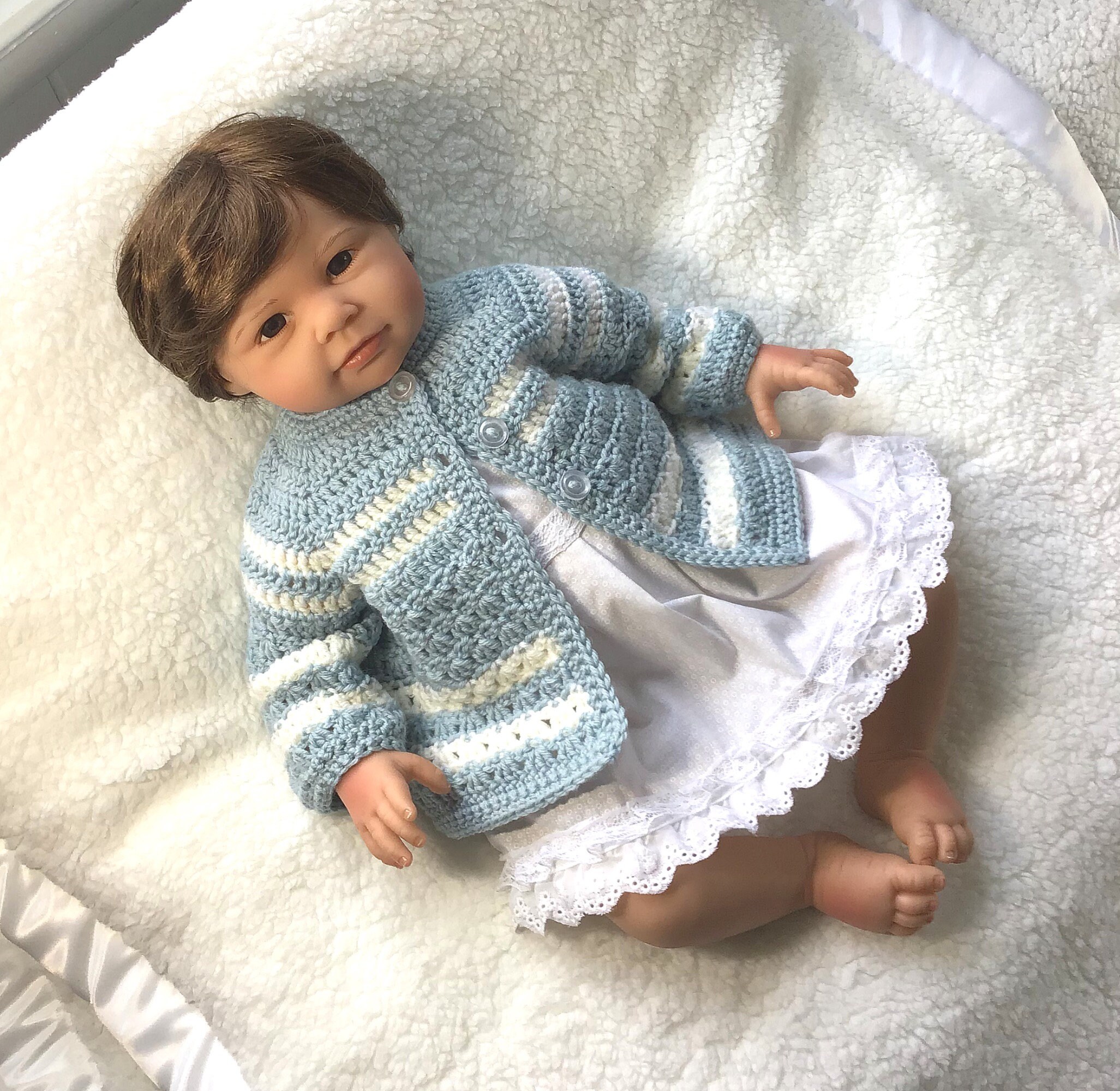 Merino Wool Blue Baby Coat 0 to 3 Months Baby Boy Jacket Etsy