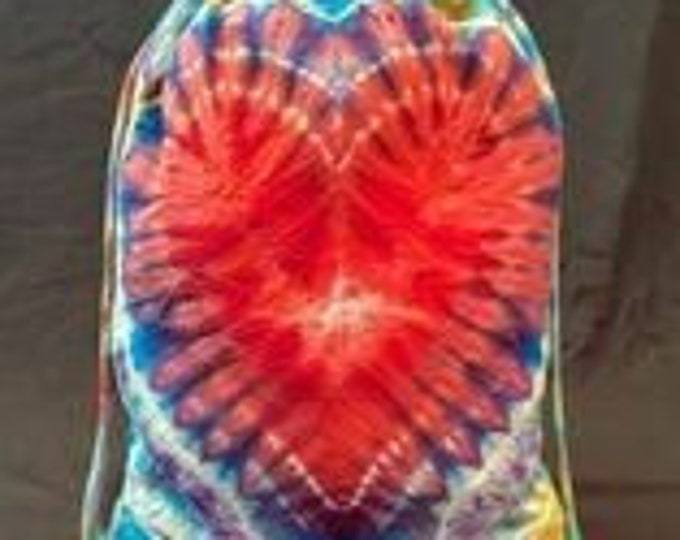 Tie Dye heart Beach Bag