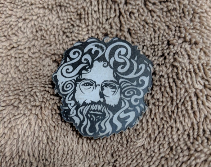 Jerry Glow Hat Pin | Grateful Dead-Inspired Glow-in-the-Dark Enamel Pin | Psychedelic Jerry Garcia Accessory