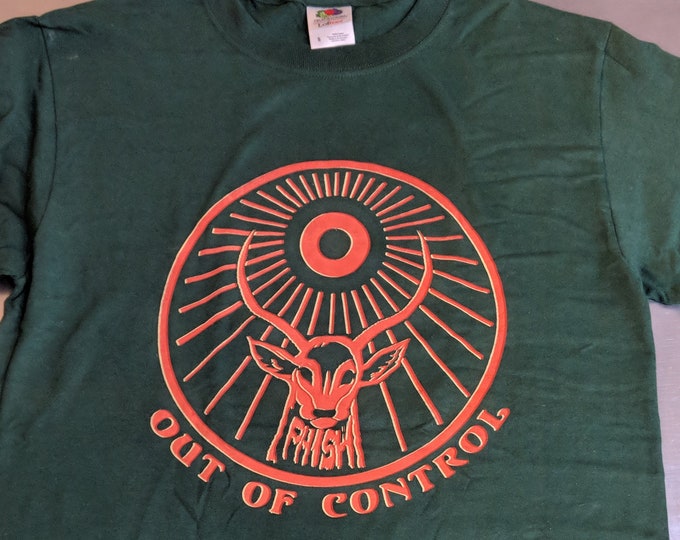 Out of Control Phish Parody T-Shirt | Green Jam Band Logo Tee | Funny Jäger-Inspired Unisex Shirt