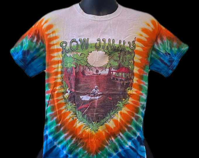 Grateful  Row Jimmy Row Deadhead Tie Dye Graphic Tee Pure Cotton