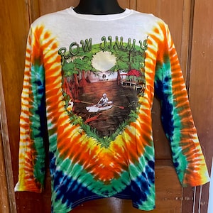 Row Jimmy Long Sleeve Tie-Dye T-Shirt | Grateful Dead Inspired Psychedelic Festival Shirt