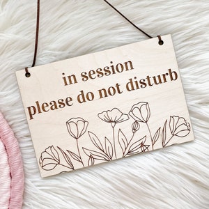 Engraved In Session Please Do Not Disturb Sign, In Session Sign, In Session Sign for Therapist, Massage in Session Sign, In Session