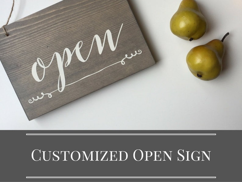 Customizable Open & Closed Sign Storefront Sign Studio Etsy