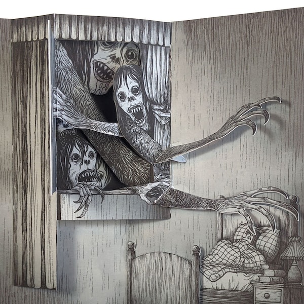 Fensterfreaks Gruselige Pop Up Karte Monster Horror Dark Art John Kenn mortensen