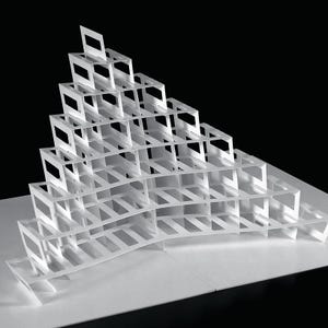 Stairs Pop Up Sculpture Greeting Card