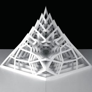 Crystal Pop Up Sculpture Greeting Card